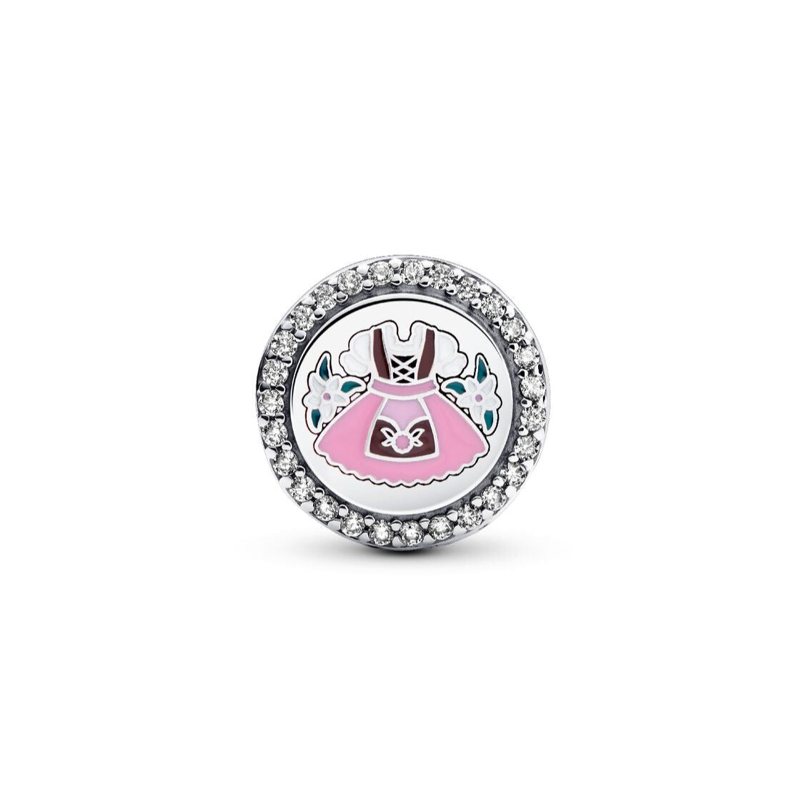 pandora party dress charm Authentic Pandora Party Girl Dress Charm Sterling Silver Bead, Fits Moments Bracelet (G3)