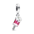 Pandora Sprinkled Popsicle Dangle Charm pink and white enamel and sterling-silver and glass Dangle by The Alternative Bead. Your Jewelry Retailer from Germany