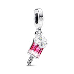 Pandora Sprinkled Popsicle Dangle Charm pink and white enamel and sterling-silver and glass Dangle by The Alternative Bead. Your Jewelry Retailer from Germany