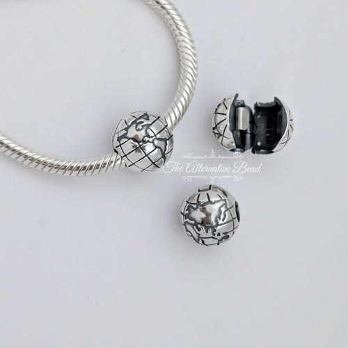 Pandora Planet Earth Clip Charm (791182) silver sterling-silver Clip by The Alternative Bead. Your Jewelry Retailer from Germany