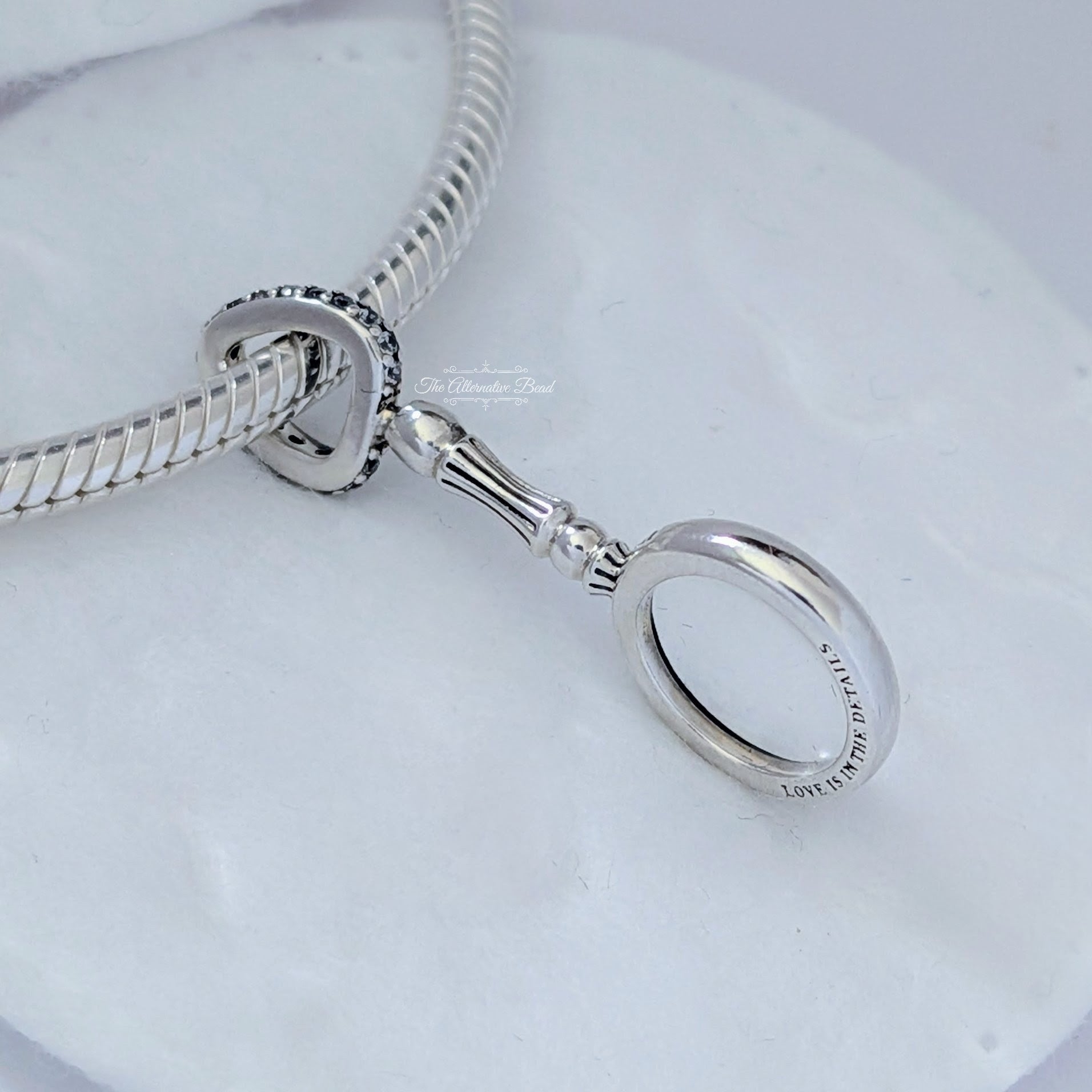 Pandora Magnifying Glass Limited Edition Dangle Charm silver sterling-silver and glass Dangle by The Alternative Bead. Your Jewelry Retailer from Germany