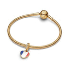 Pandora Engraved Heart Pendant Charm France 14-carat gold-plated metal gold gold-plated Dangle by The Alternative Bead. Your Jewelry Retailer from Germany