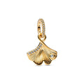 Pandora Gingko Leaf Dangle Charm gold gold-plated Dangle by The Alternative Bead. Your Jewelry Retailer from Germany