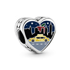 Pandora Sleepless in New York Charm silver; blue sterling-silver; enamel Bead by The Alternative Bead. Your Jewelry Retailer from Germany