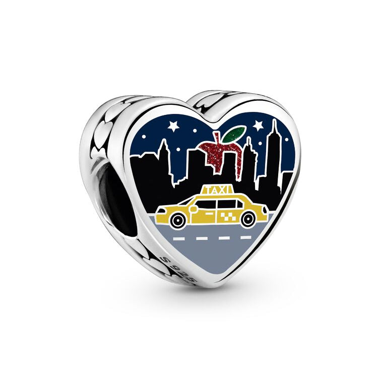 Pandora Sleepless in New York Charm silver; blue sterling-silver; enamel Bead by The Alternative Bead. Your Jewelry Retailer from Germany