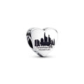 Pandora Engravable Frankfurt Skyline Heart Charm silver sterling-silver; enamel Bead by The Alternative Bead. Your Jewelry Retailer from Germany