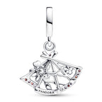 Pandora charm with a design on a white background