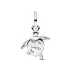 Pandora 2026 Synthetic Diamond and Pink Sea Turtle Pendant Charm silver; pink; gold sterling-silver; gold-plated; enamel Dangle by The Alternative Bead. Your Jewelry Retailer from Germany