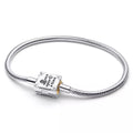 Disney x Pandora Disney Princess Storybook Lab-grown Diamond Snake Chain Bracelet silver and gold sterling-silver and gold-plated Bracelet by The Alternative Bead. Your official Disney x Pandora Retailer from Germany