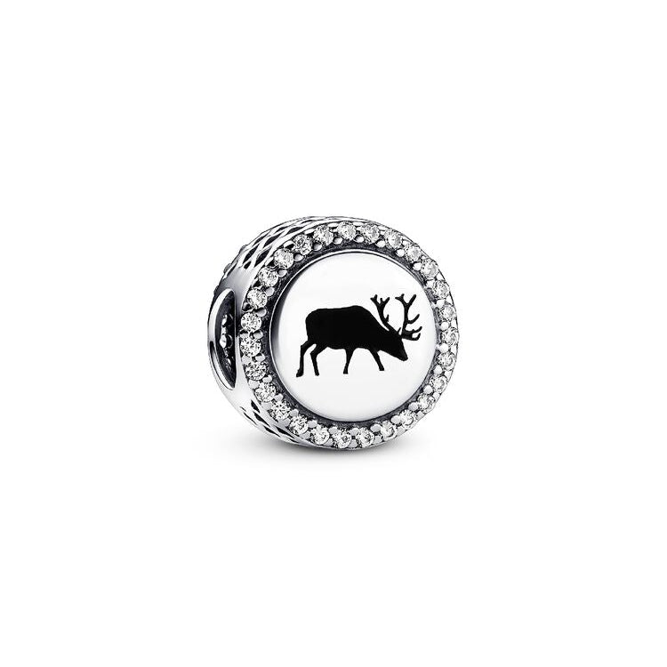 Swedish Moose & Flag Charm