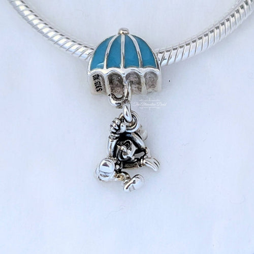 Disney x Pandora Jiminy Cricket Charm Dangle blue; silver sterling-silver; enamel Dangle by The Alternative Bead. Your official Disney x Pandora Retailer from Germany