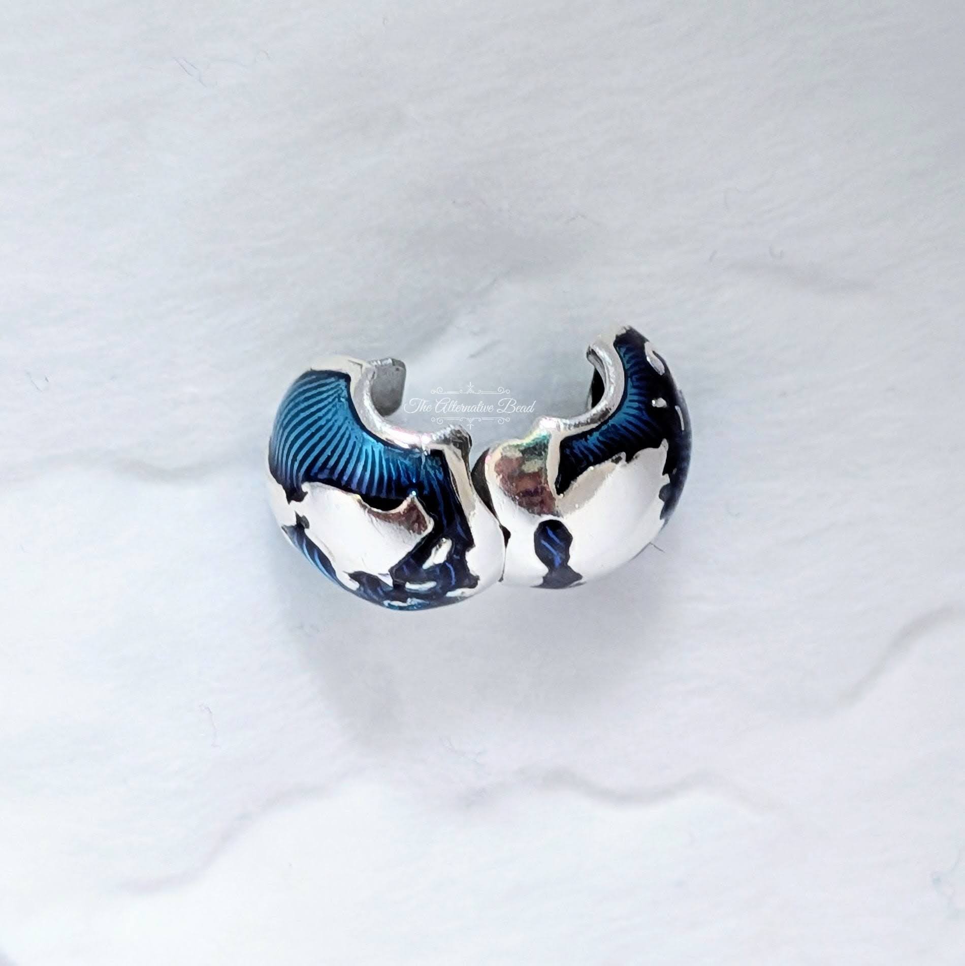 Blue Globe Clip Charm