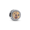 Pandora Violin Engravable Charm silver; brown sterling-silver; enamel Bead by The Alternative Bead. Your official Pandora Retailer from Germany