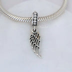 Pandora Angel wing silver dangle with 14k heart gold; silver sterling-silver; gold Dangle by The Alternative Bead. Your official Pandora Retailer from Germany