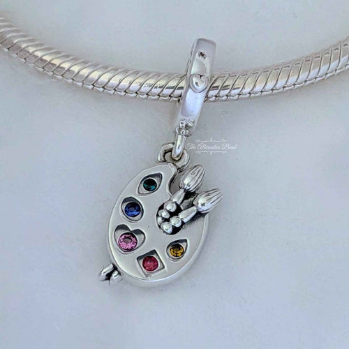 Pandora Artist's palette Dangle Charm multicolor sterling-silver Dangle by The Alternative Bead. Your Jewelry Retailer from Germany