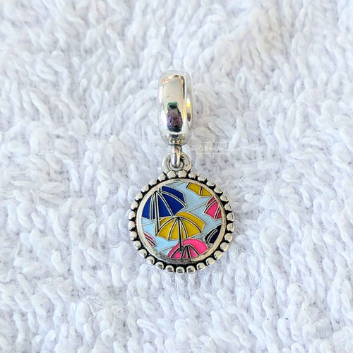Pandora Colombian Cartagena Umbrella Dangle silver; blue; red; yellow; pink sterling-silver; enamel Dangle by The Alternative Bead. Your Jewelry Retailer from Germany