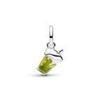 Iced Matcha Latte Murano Glass Dangle Charm