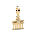 Golden Brandenburg Gate Dangle Charm