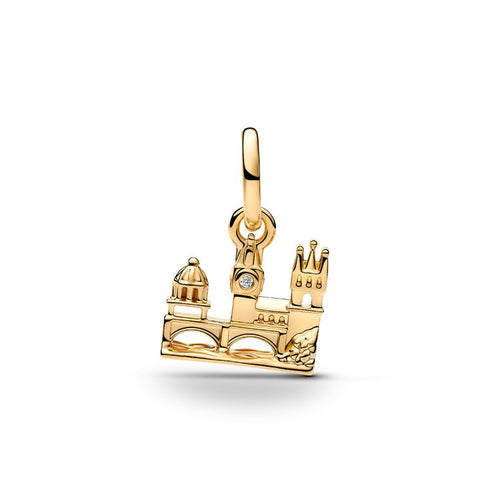 Pandora Golden Charles Bridge Dangle Charm gold gold-plated Dangle by The Alternative Bead. Your Jewelry Retailer from Germany