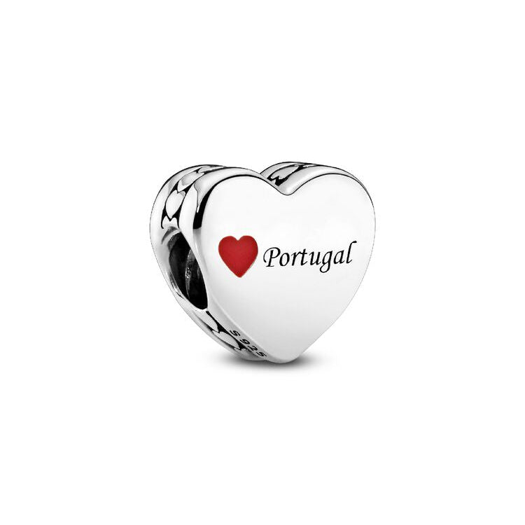 Pandora I Love Portugal Heart Charm silver; red sterling-silver; enamel Bead by The Alternative Bead. Your Jewelry Retailer from Germany