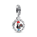 Pandora Rooster of Portugal Dangle Charm silver; black; red; blue sterling-silver; enamel Dangle by The Alternative Bead. Your Jewelry Retailer from Germany