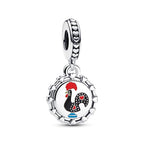 Pandora Rooster of Portugal Dangle Charm silver; black; red; blue sterling-silver; enamel Dangle by The Alternative Bead. Your Jewelry Retailer from Germany