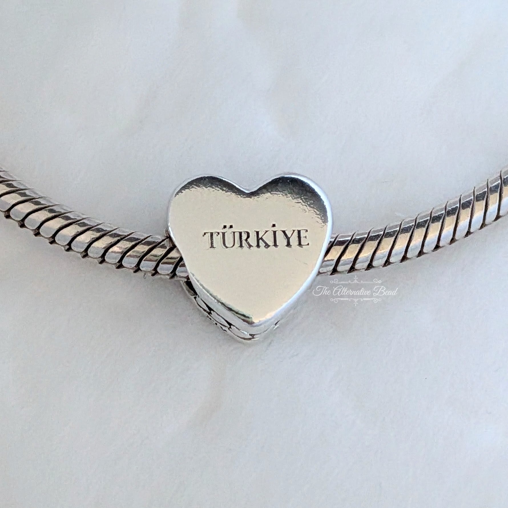 Flag of Turkey Heart Charm