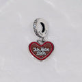 Gingerbread Heart Dangle Charm