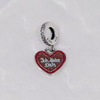Gingerbread Heart Dangle Charm