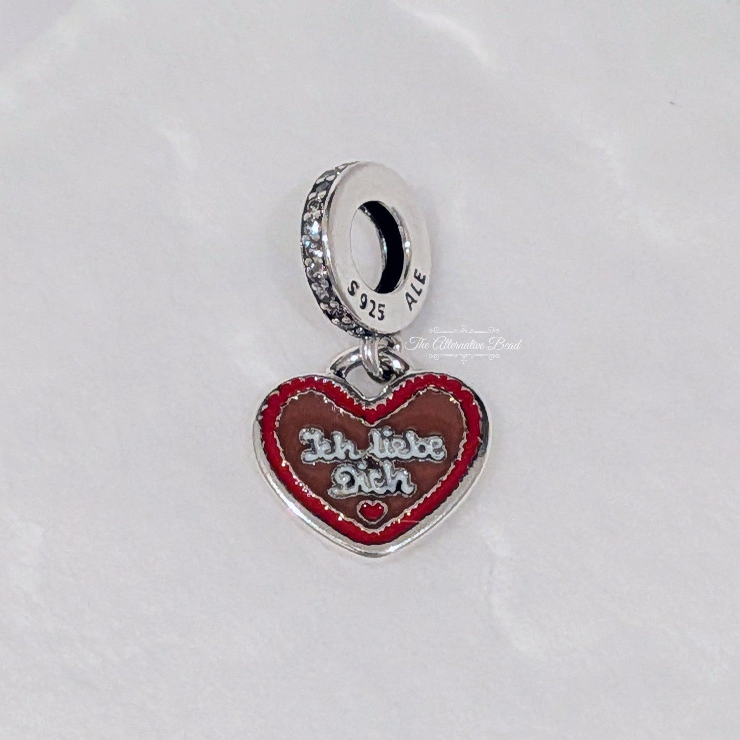 Gingerbread Heart Dangle Charm