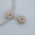 Pandora Love Mum Heart White Pink Purple (797057ENMX) white and pink sterling-silver Bead by The Alternative Bead. Your Jewelry Retailer from Germany