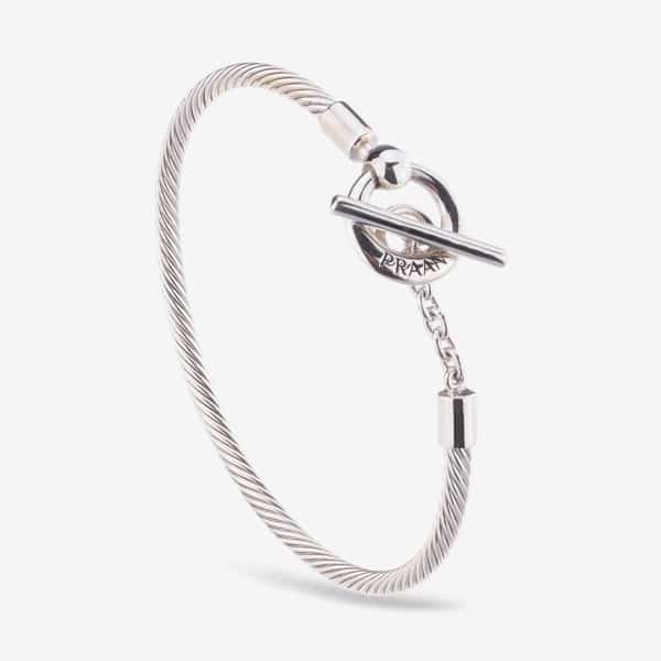 Praan PRAAN Closed Cable T-Bar Bracelet silver sterling-silver Bracelet by The Alternative Bead. Your official Praan Retailer from Germany