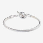 Praan PRAAN Closed Cable T-Bar Bracelet silver sterling-silver Bracelet by The Alternative Bead. Your official Praan Retailer from Germany
