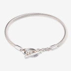 Praan PRAAN Closed Cable T-Bar Bracelet silver sterling-silver Bracelet by The Alternative Bead. Your official Praan Retailer from Germany