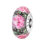 Elfbeads Passionate Peony silver glass Bead by The Alternative Bead. Your official Elfbeads Retailer from Germany