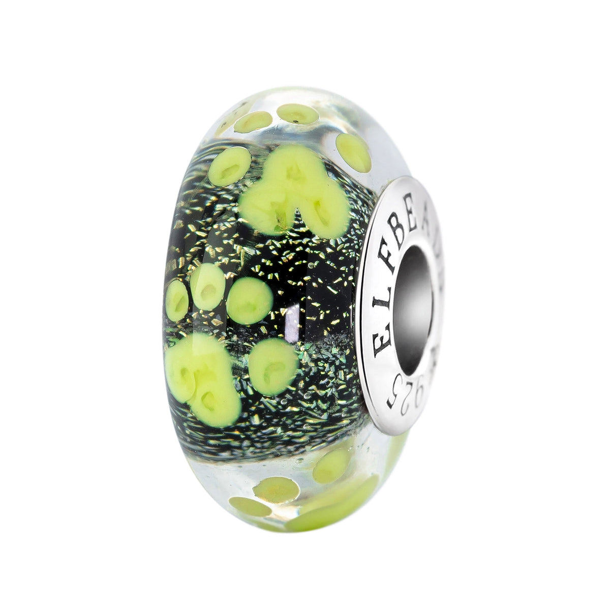 Elfbeads Paws of Moonspell black; glow-in-the-dark glass Bead by The Alternative Bead. Your official Elfbeads Retailer from Germany