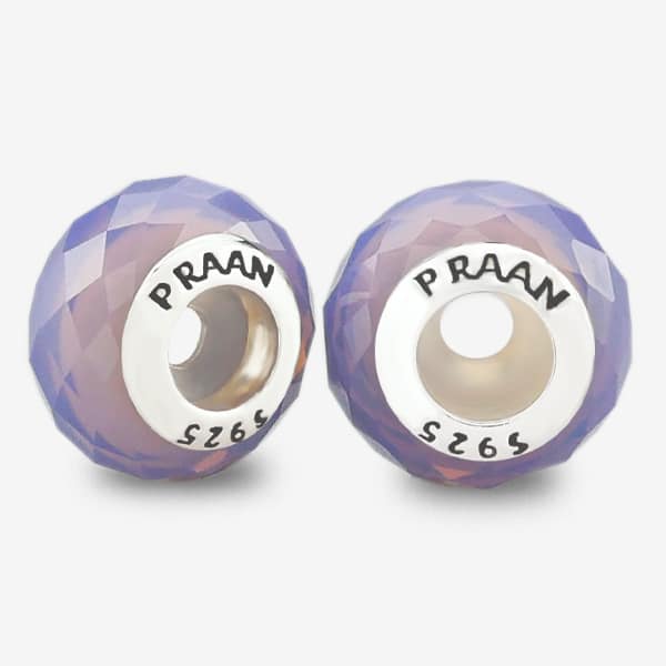 Praan Peri Purple Crystal Stopper Charms purple crystal Stopper by The Alternative Bead. Your official Praan Retailer from Germany