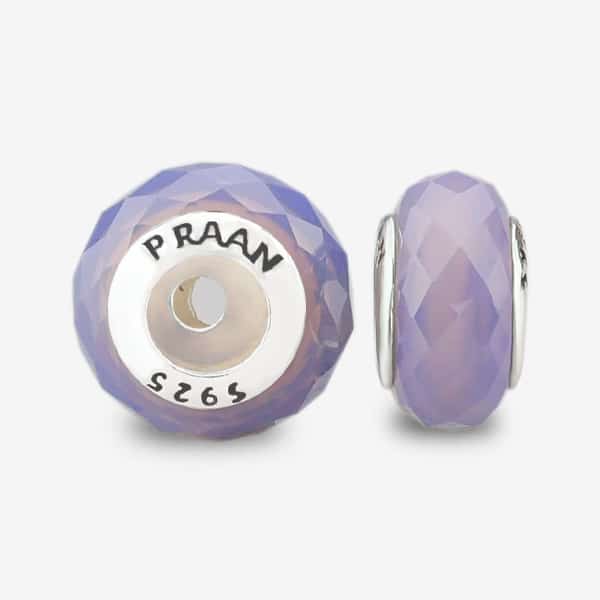 Peri Purple Crystal Stopper Charms