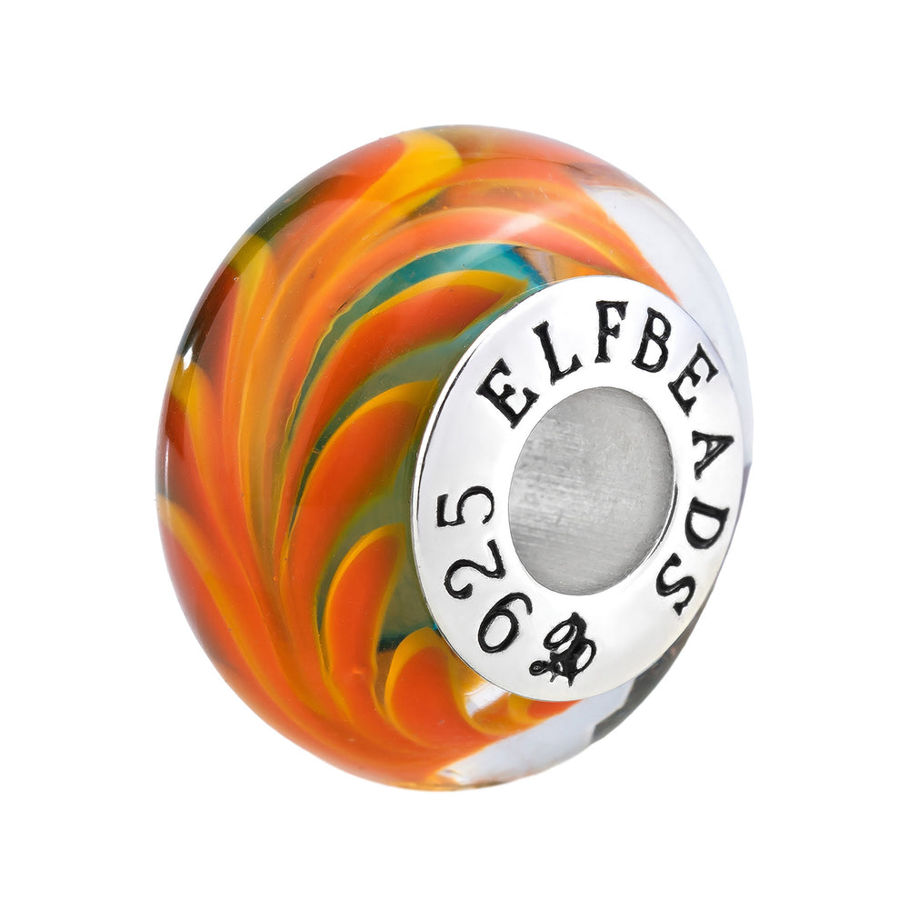 Elfbeads Phoenix Feather Sprout  glass Bead by The Alternative Bead. Your official Elfbeads Retailer from Germany