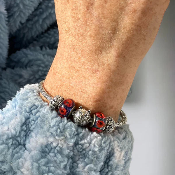 VIP-CHARMS Cheshire Cat Bead silver sterling-silver Bead by The Alternative Bead. Your official VIP-CHARMS Retailer from Germany