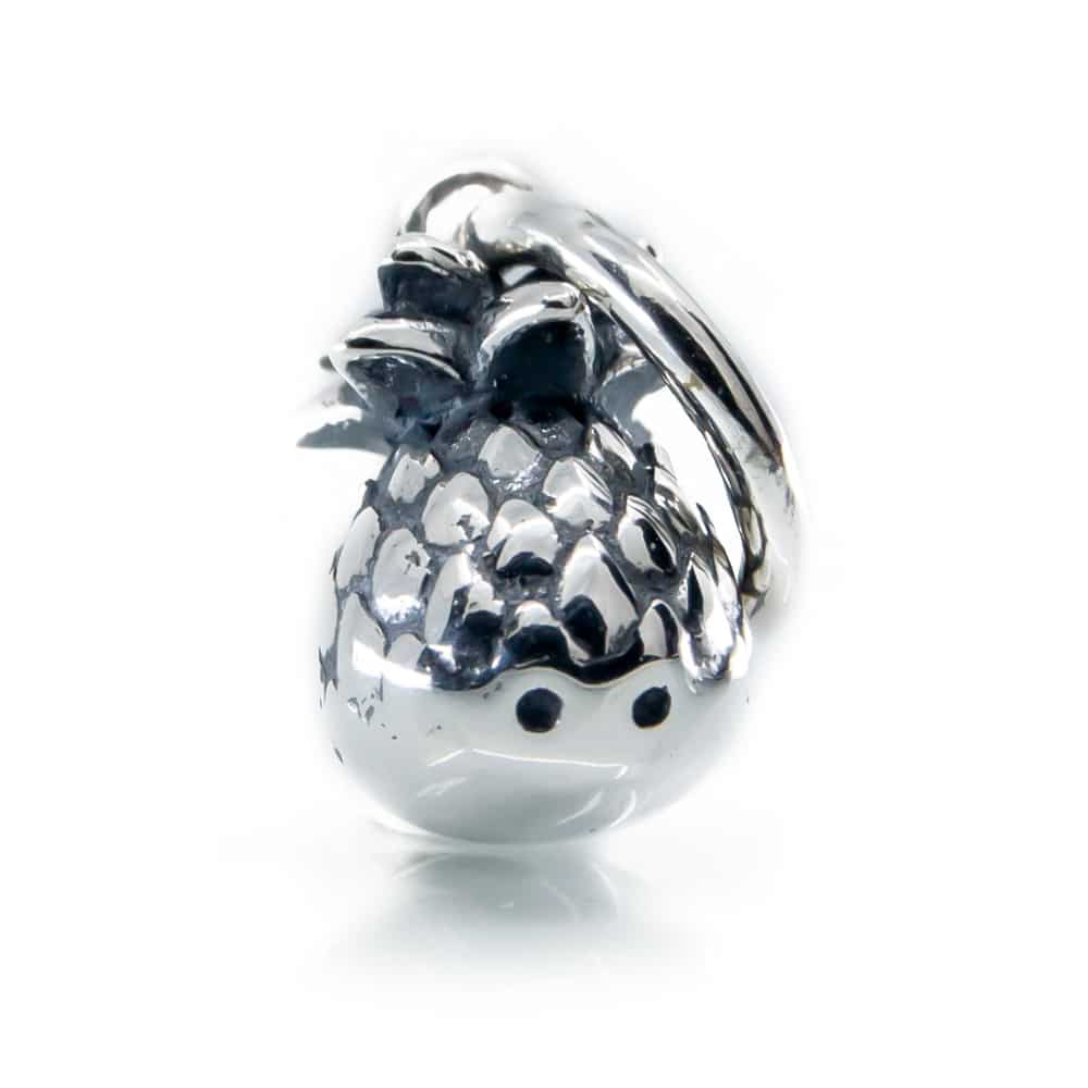 Aurora Charm Tasteful Pineapple Charm silver sterling-silver Dangle by The Alternative Bead. Your official Aurora Charm Retailer from Germany