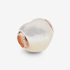 Praan Pink Gold Reminder Heart white mother-of-pearl Bead by The Alternative Bead. Your official Praan Retailer from Germany