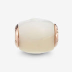 Praan Pink Gold Reminder Heart white mother-of-pearl Bead by The Alternative Bead. Your official Praan Retailer from Germany