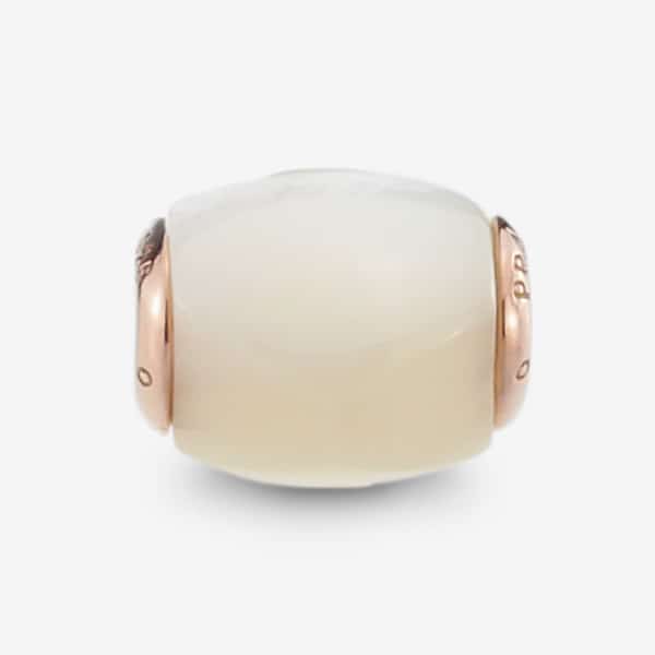 Praan Pink Gold Reminder Heart white mother-of-pearl Bead by The Alternative Bead. Your official Praan Retailer from Germany