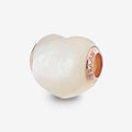 Praan Pink Gold Reminder Heart white mother-of-pearl Bead by The Alternative Bead. Your official Praan Retailer from Germany