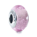 Aurora Charm Pink Rose Droplets Murano Glass Bead pink glass Bead by The Alternative Bead. Your official Aurora Charm Retailer from Germany