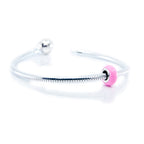 Aurora Charm Pink Universal Enamel Stopper pink sterling-silver; enamel Stopper by The Alternative Bead. Your official Aurora Charm Retailer from Germany
