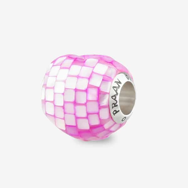 Praan Pinky Pinky Mother Of Pearl Charm pink mother-of-pearl Bead by The Alternative Bead. Your official Praan Retailer from Germany