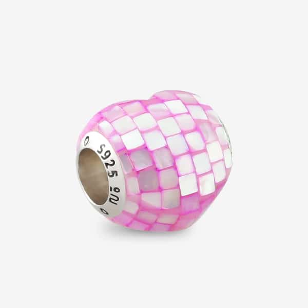 Praan Pinky Pinky Mother Of Pearl Charm pink mother-of-pearl Bead by The Alternative Bead. Your official Praan Retailer from Germany