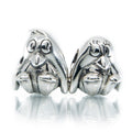 Aurora Charm Penguins Couple - Magnetic Set silver sterling-silver Bead by The Alternative Bead. Your official Aurora Charm Retailer from Germany